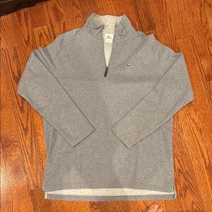 Lacoste Men's Zip-Up Gray Sweater